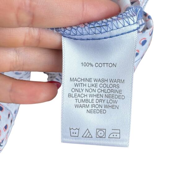 Foxcroft Vienna Short Sleeve Button Up Demure Dots 100% Cotton Shirt Dress - Picture 13 of 13